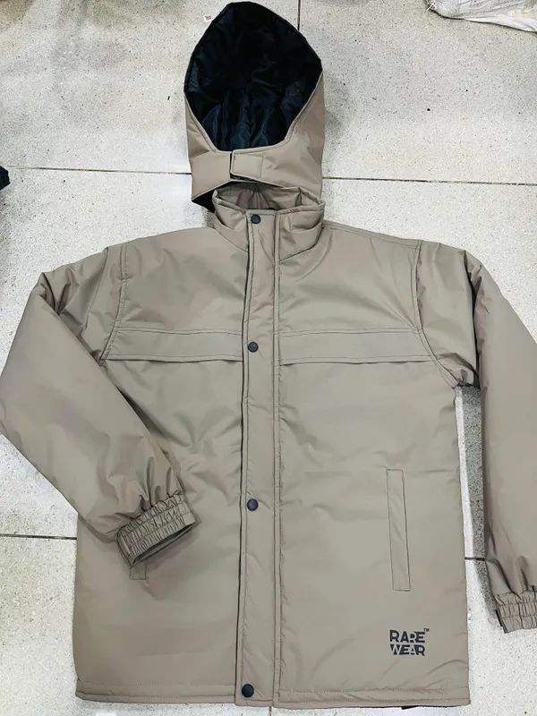 Beige_Polyester_Hooded_Winter_Jacket_For_Men