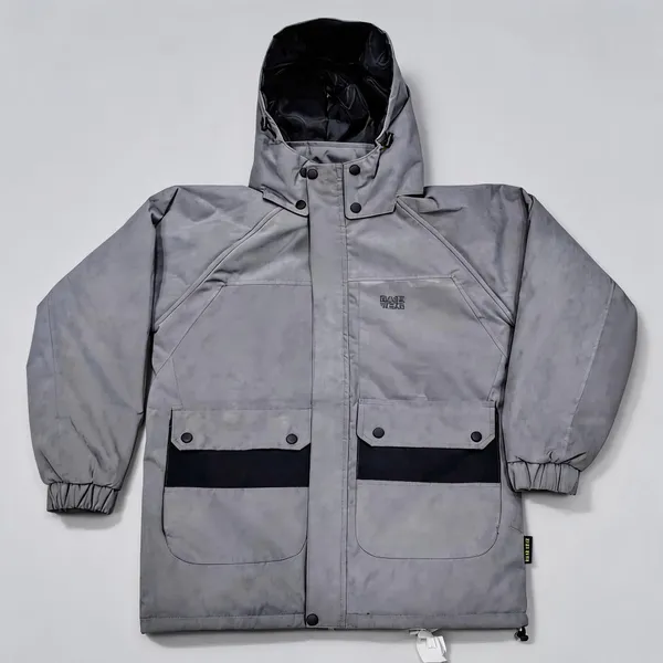 Grey_Polyester_Hooded_Jacket_For_Men