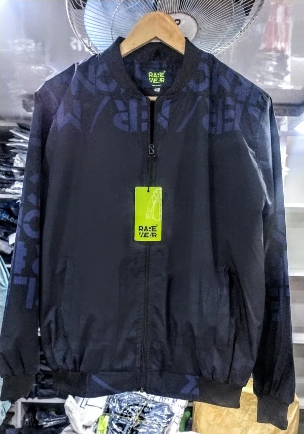 Navy_Polyester_Patterned_Bomber_Jacket_For_Men