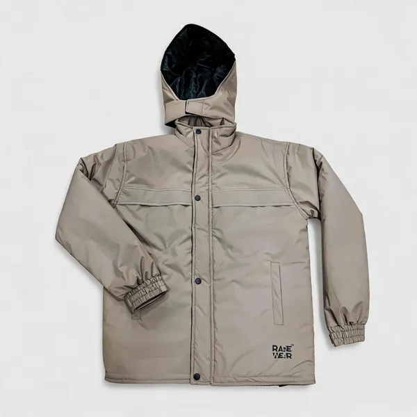 Beige_Polyester_Hooded_Winter_Jacket_For_Men