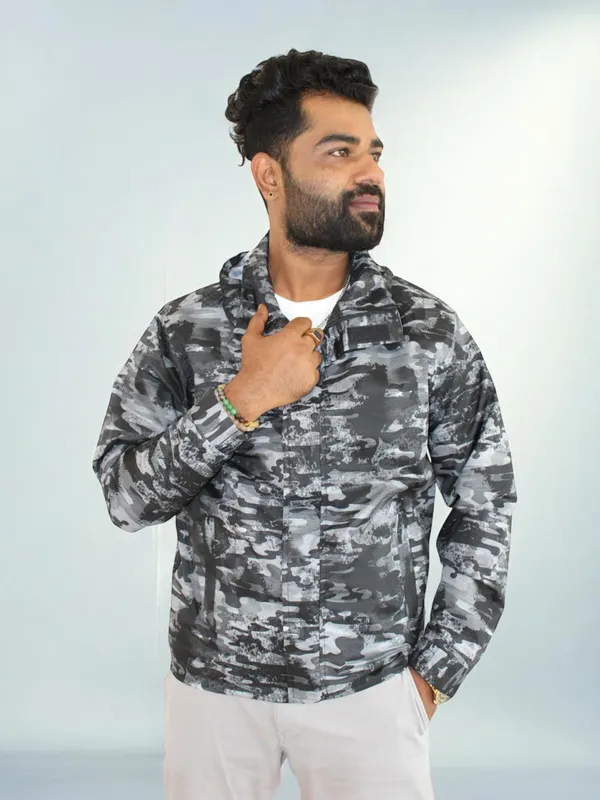 Grey_Camouflage_Polyester_Hooded_Jacket_For_Men