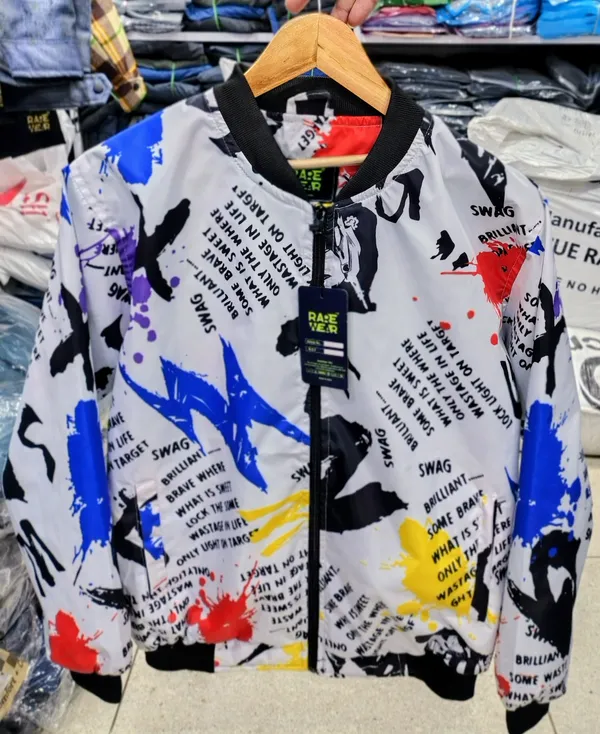 White_Polyester_Printed_Bomber_Jacket_For_Men
