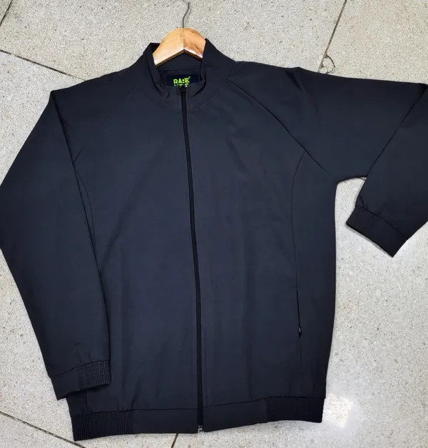 Black_Polyester_Zip_Front_Bomber_Jacket_For_Men