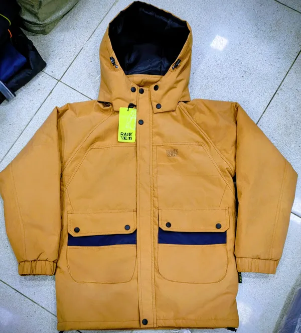 Mustard_Polyester_Hooded_Jacket_For_Men
