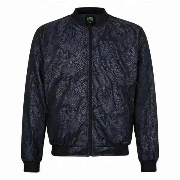 Black_Polyester_Patterned_Bomber_Jacket_For_Men