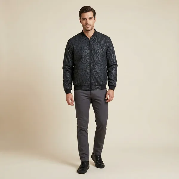 Black_Polyester_Patterned_Bomber_Jacket_For_Men