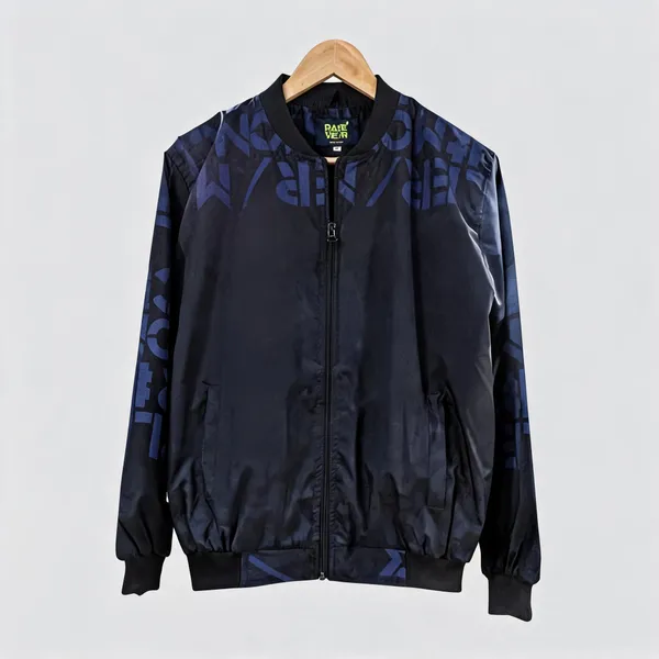 Navy_Polyester_Patterned_Bomber_Jacket_For_Men