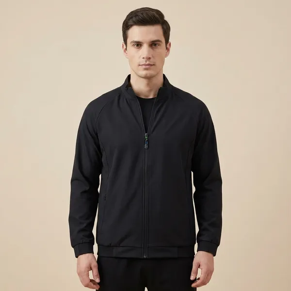 Black_Polyester_Full_Sleeve_Zip_Up_Jacket_For_Men