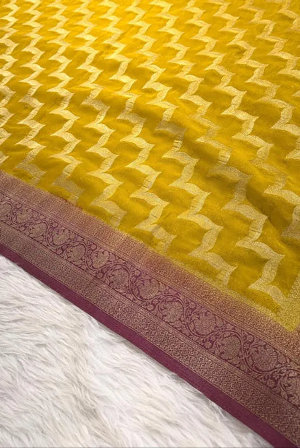 Green_Leheriya_Georgette_Banarasi_Saree