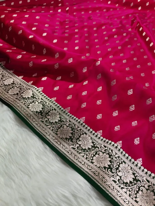 Rani_Pink_Mashru_Banarasi_Saree