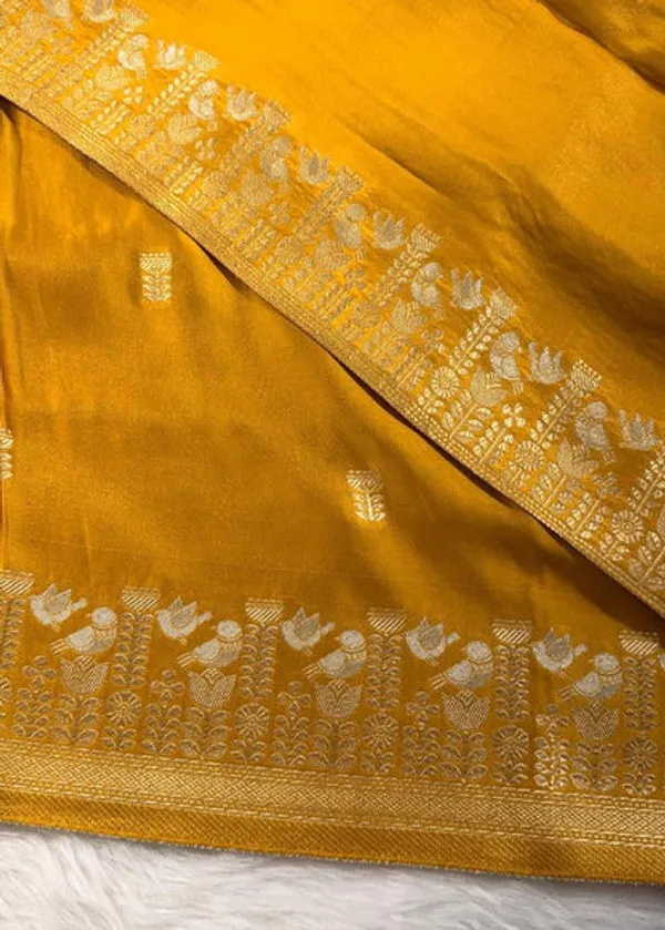 Gold_Satin_Banarasi_Saree
