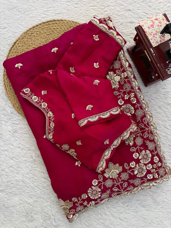 Red_Sequins_Fancy_Saree