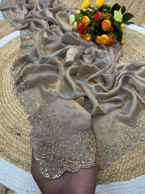 Champagne_Embellished_Fancy_Saree