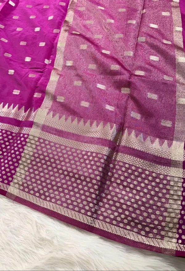Purple_Buti_Semisilk_Banarasi_Saree