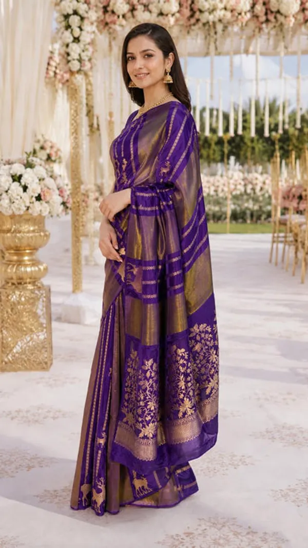 Purple_Crepe_Tissue_Banarasi_Saree