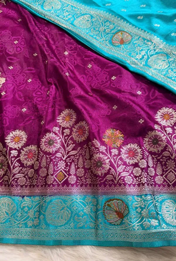 Purple_Satin_Banarasi_Saree