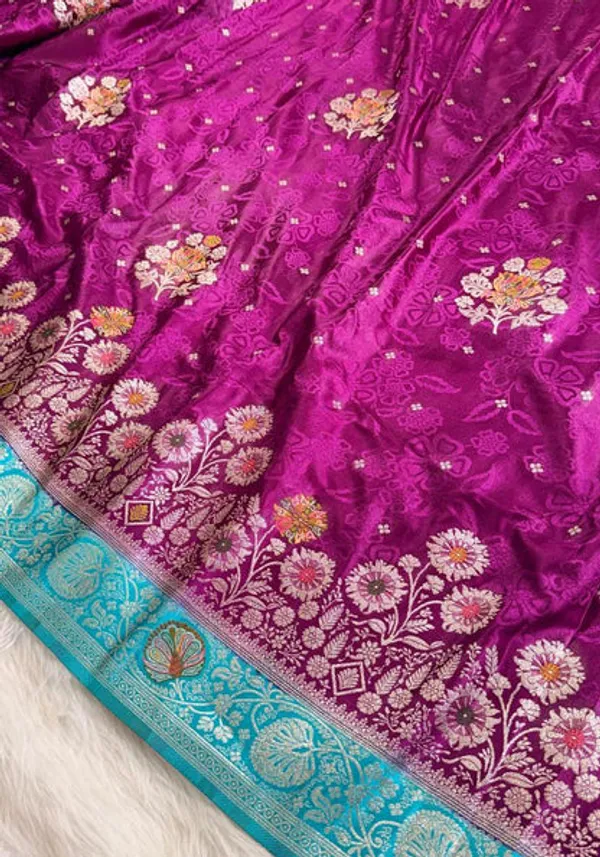 Purple_Satin_Banarasi_Saree