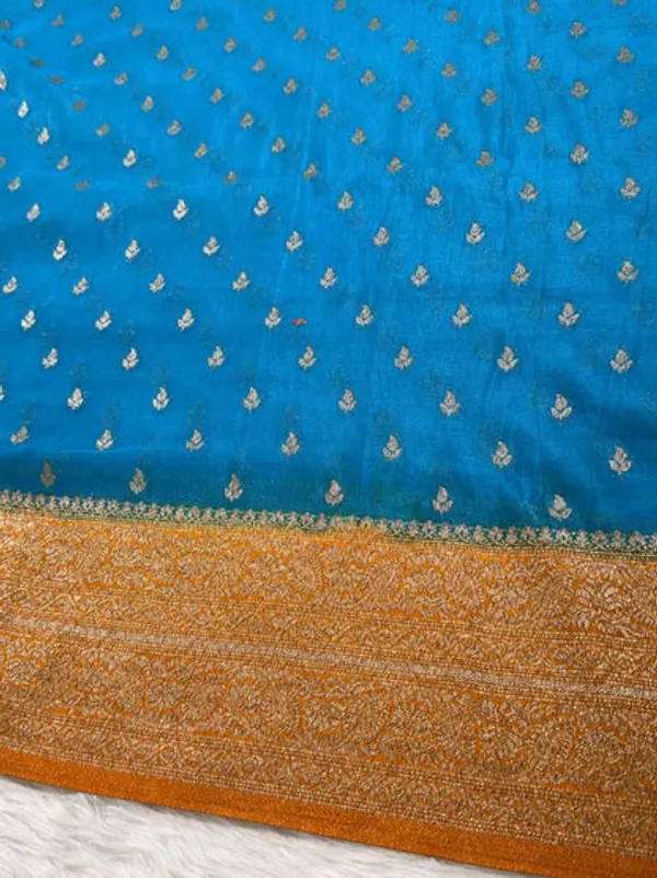 Blue_Georgette_Banarasi_Saree