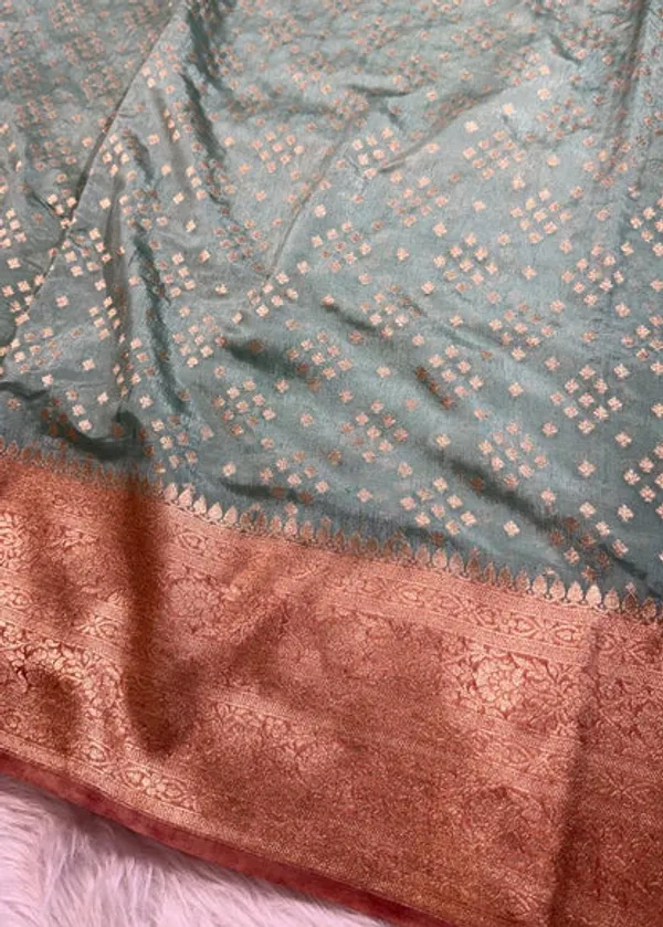 Sea_Green_Semisilk_Banarasi_Saree