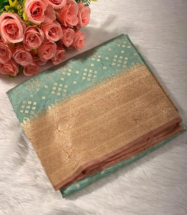 Sea_Green_Semisilk_Banarasi_Saree