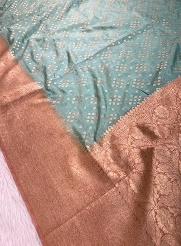 Sea_Green_Semisilk_Banarasi_Saree