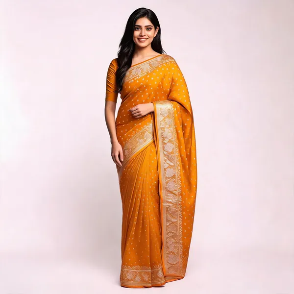 Yellow_Katan_Banarasi_Saree