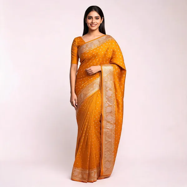 Yellow_Katan_Banarasi_Saree