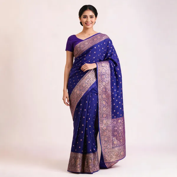 Purple_Katan_Banarasi_Saree
