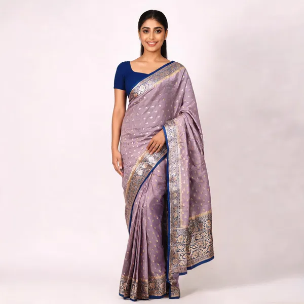 Lavender_Katan_Banarasi_Saree