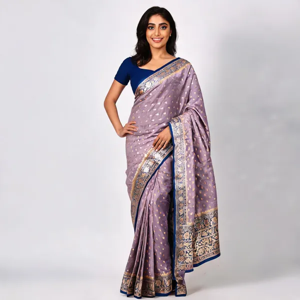 Lavender_Katan_Banarasi_Saree