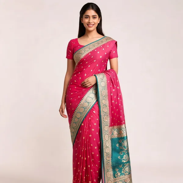 Pink_Katan_Banarasi_Saree