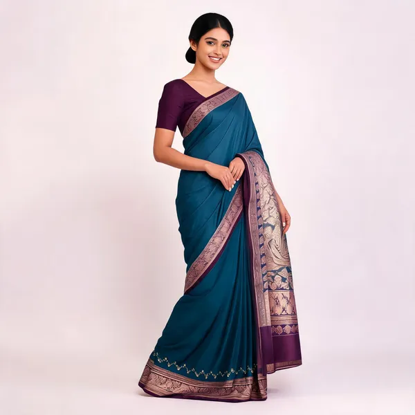 Blue_Katan_Banarasi_Saree