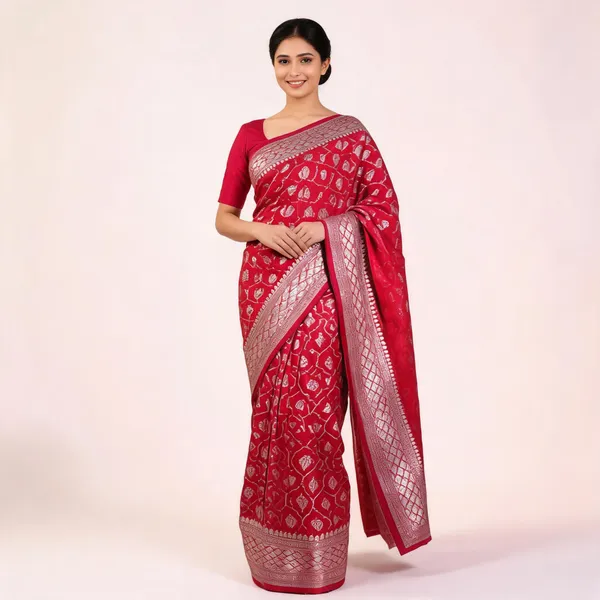 Rani_Pink_Mashru_Banarasi_Saree