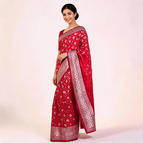 Rani_Pink_Mashru_Banarasi_Saree
