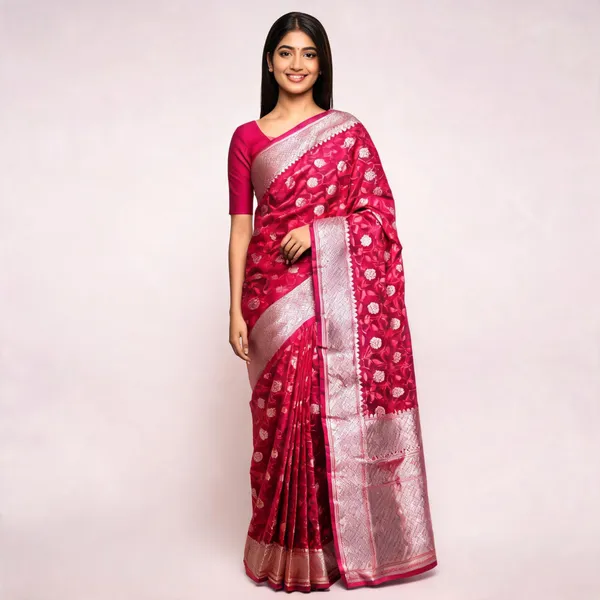Rani_Pink_Mashru_Banarasi_Saree