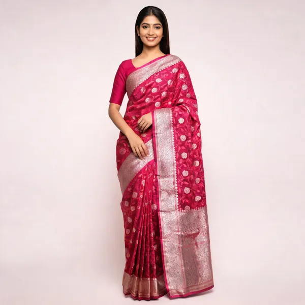 Rani_Pink_Mashru_Banarasi_Saree