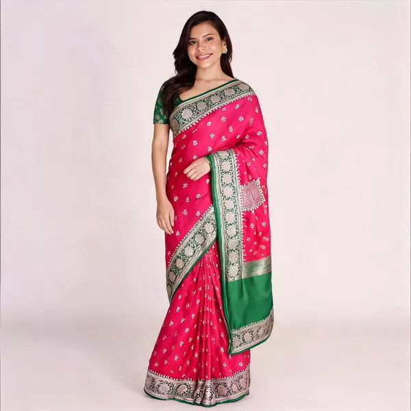 Rani_Pink_Mashru_Banarasi_Saree