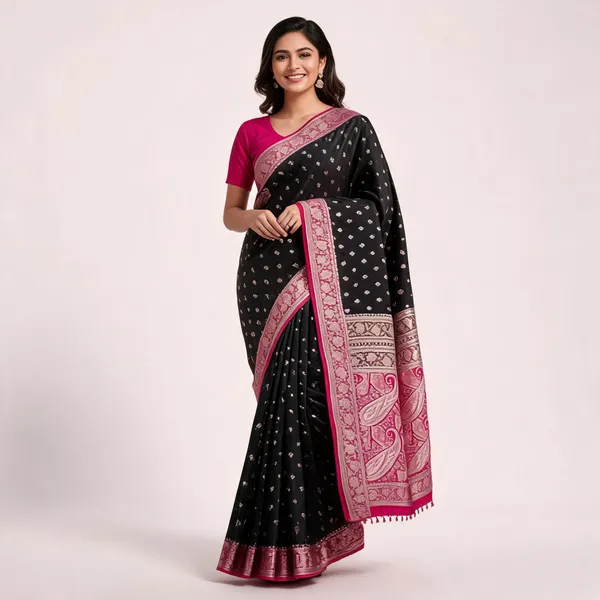 Black_Banarasi_Mashru_Silk_Saree