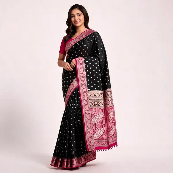 Black_Banarasi_Mashru_Silk_Saree
