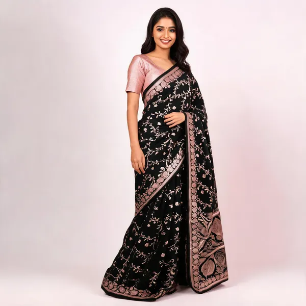 Black_Mashru_Banarasi_Saree