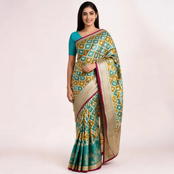 Green_Rangkat_Mashru_Banarasi_Saree