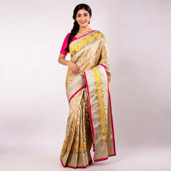 Yellow_Rangkat_Mashru_Banarasi_Saree