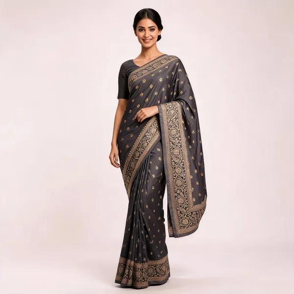 Black_Satin_Banarasi_Saree