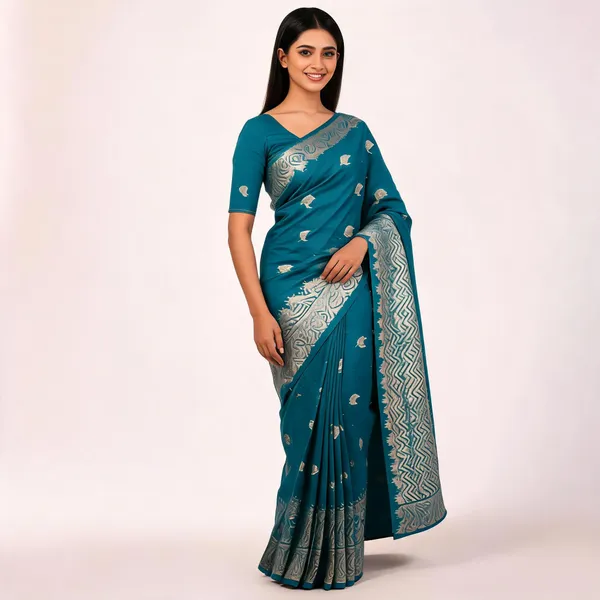 Green_Semisilk_Banarasi_Saree