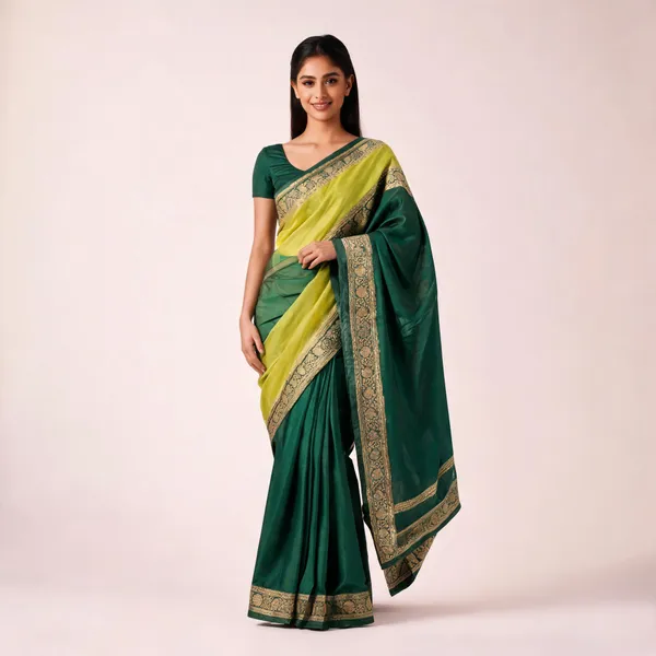 Green_Semisilk_Banarasi_Saree