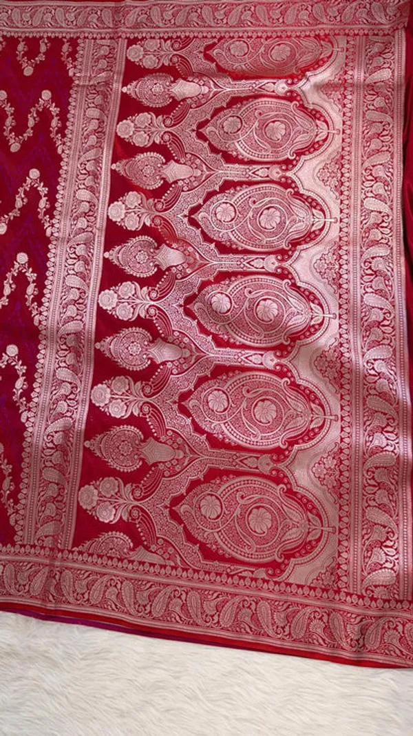 Maroon_Mashru_Banarasi_Saree