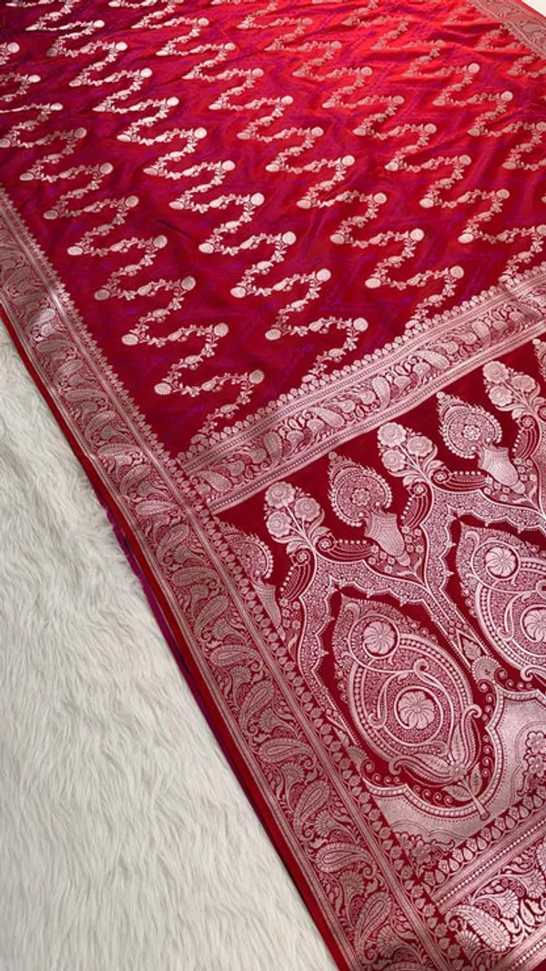 Maroon_Mashru_Banarasi_Saree