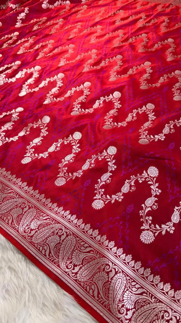 Maroon_Mashru_Banarasi_Saree