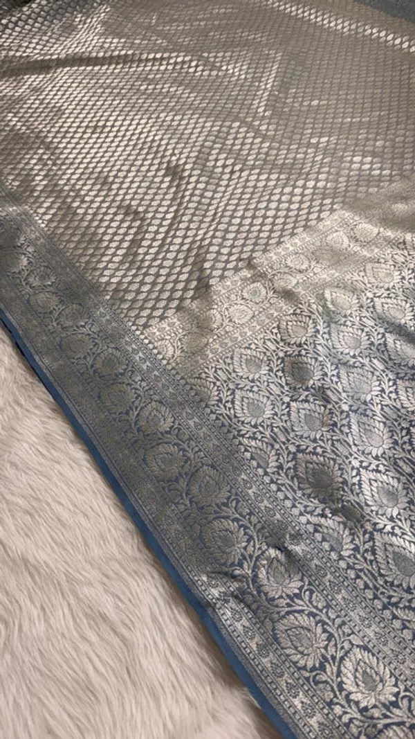 Grey_Semisilk_Banarasi_Saree