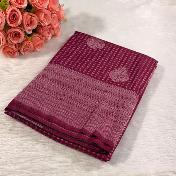 Magenta_Semisilk_Banarasi_Saree